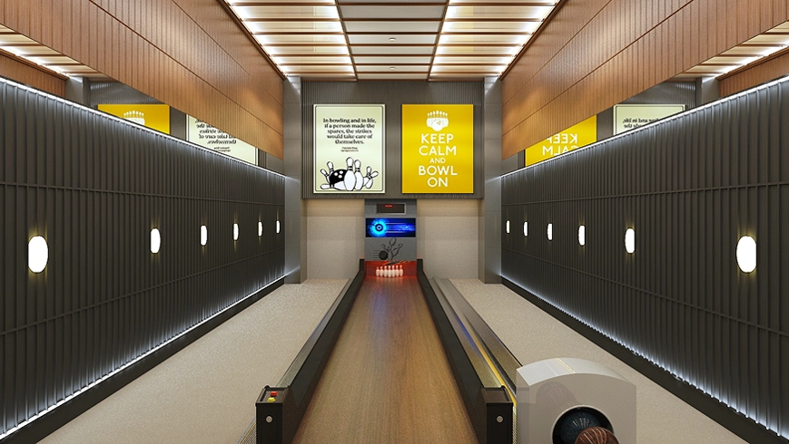 Bowling area at pristine kyra